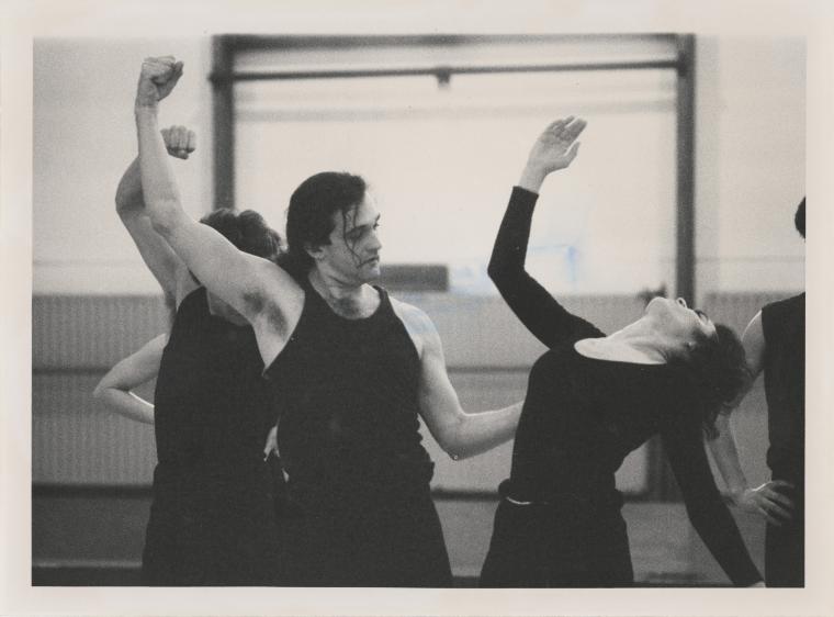 Mark Morris and Ruth Davidson rehearsing "Dido and Aeneas" at Rue Bara Studios, 1989