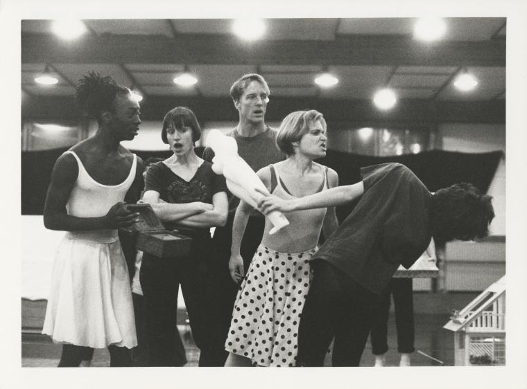 Monnaie Dance Group/Mark Morris rehearsing "The Hard Nut" at Rue Bara Studios, 1990