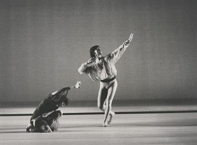 Teri Weksler and Dan Joyce in the premiere performance run of "L'Allegro, il Penseroso ed il Moderato," 1988