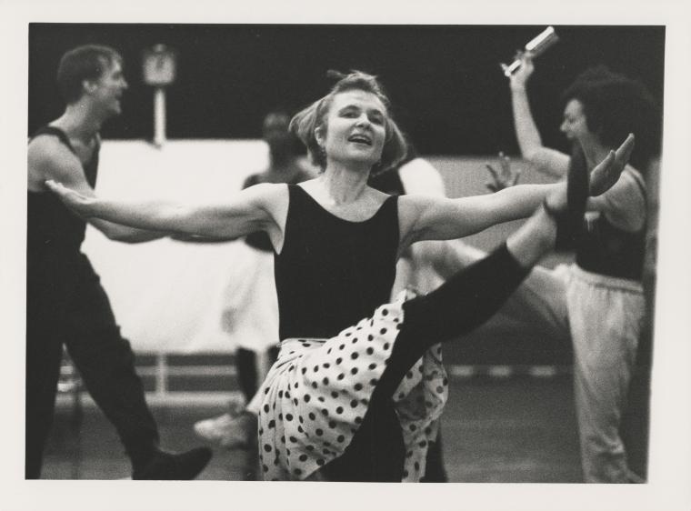 Clarice Marshall rehearsing "The Hard Nut" at Rue Bara Studios, 1990