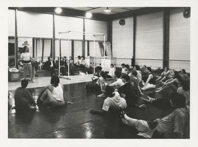Mark Morris and Monnaie Dance Group/Mark Morris rehearsing "The Hard Nut" at Rue Bara Studios, 1990