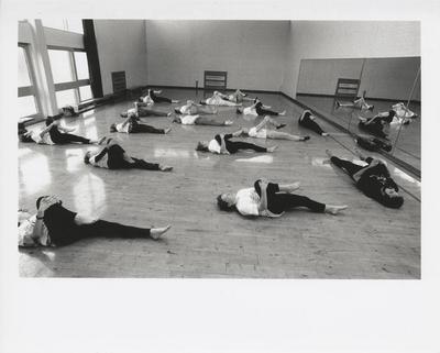 Guillermo Resto and Tina Fehlandt teaching a class for the Edinburgh International Festival Outreach Project, 1994