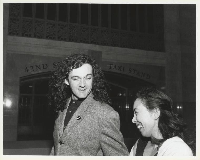 Mark Morris and Olivia Maridjan-Koop at "The Hard Nut" gala, 1992