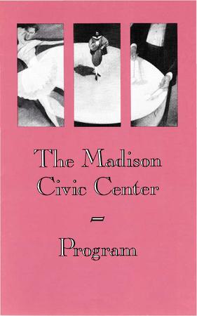 Program for Madison Civic Center - March 5, 1988