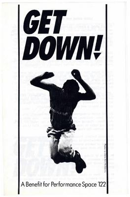 Program for Get Down! A Benefit for Performance Space 122 - February 4, 1988