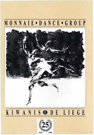 Program for Monnaie Dance Group/Mark Morris, Kiwanis de Liege - March 7-8, 1990