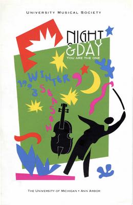 Program for the University Musical Society - March 20-21, 1993