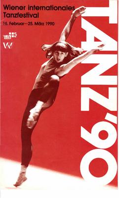 Program for Monnaie Dance Group/Mark Morris, Wiener Internationales Tanzfestival - February 17-18, 1990