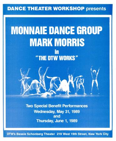 Program for "The DTW Works," Monnaie Dance Group/Mark Morris - May 31-June 1, 1989