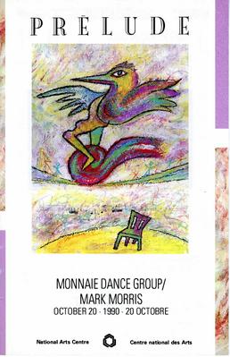 Program for Monnaie Dance Group/Mark Morris, National Arts Centre - October 20, 1990