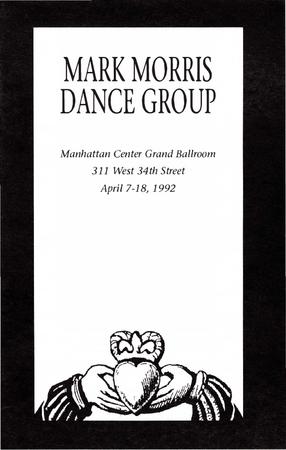 Program for Manhattan Center Grand Ballroom - April 7-18, 1992