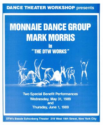 Program for "The DTW Works," Monnaie Dance Group/Mark Morris - May 31-June 1, 1989