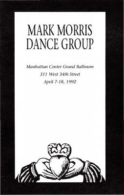 Program for Manhattan Center Grand Ballroom - April 7-18, 1992