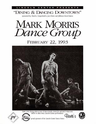 Program for Lincoln Center Dance Series - February 22, 1993