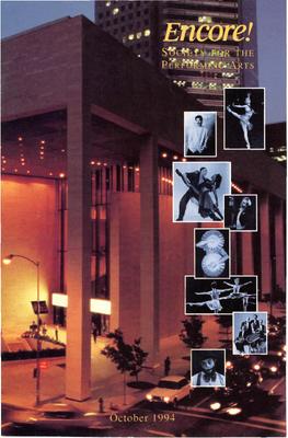 Program for Society for the Performing Arts - October 7-8, 1994