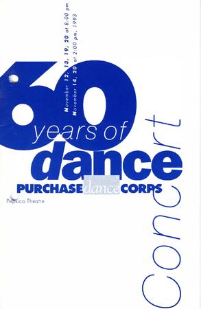Program for Purchase Dance Corps - November 12-20, 1993