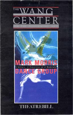 Program for "L'Allegro, il Penseroso ed il Moderato," Dance Umbrella (Boston, MA) - June 2-4, 1994