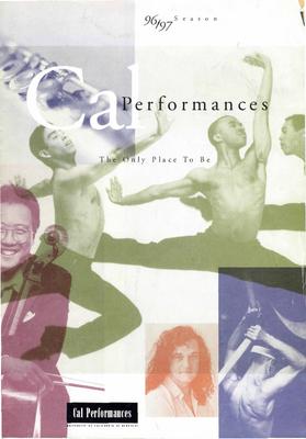 Season brochure for Cal Performances - 1996-1997