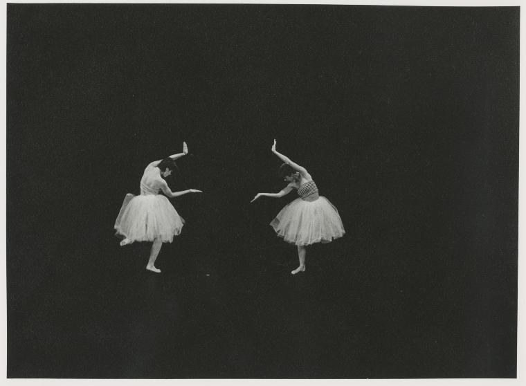 Tina Fehlandt and Penny Hutchinson in "Minuet and Allegro in G," 1985