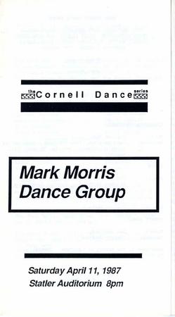 Program for Cornell University - April 11, 1987