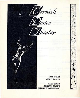 Program for Cornish Dance Theater, Seattle Central Community College - April 10-11, 1987