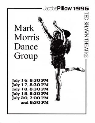 Program for Jacob's Pillow Dance Festival - July 16-20, 1996