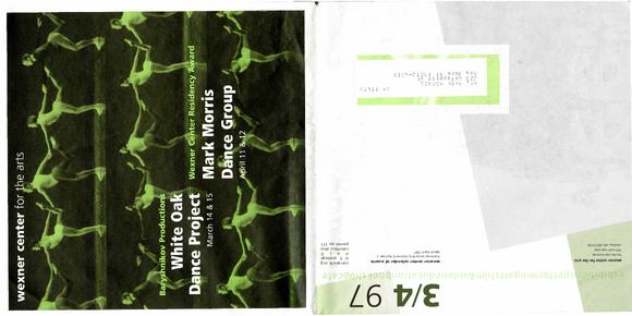 Brochure for Wexner Center for the Arts - March-April, 1997