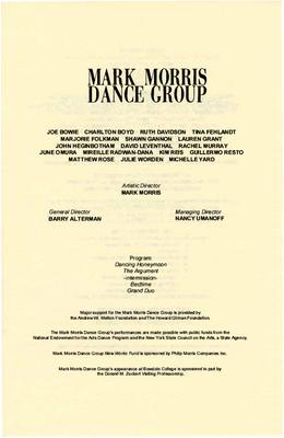 Program for Bowdoin College - May 6-7, 2000 
