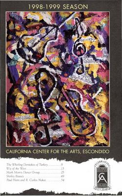 Program for California Center for the Arts, Escondido - October 18, 1998