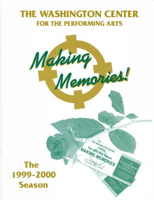 Program for Washington Center for the Performing Arts - April 30, 2000