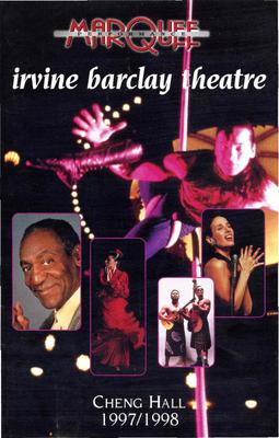 Program for Irvine Barclay Theatre - May 7-9, 1998