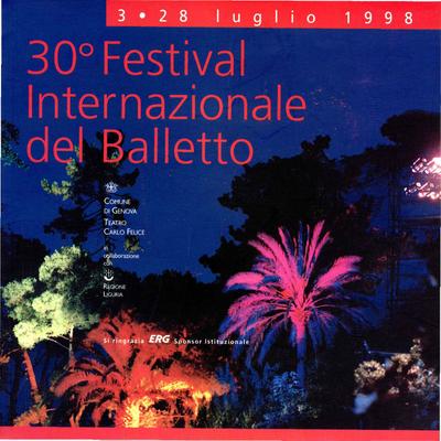 Program for Teatro Comunale dell'Opera di Genova - July 8-10, 1998