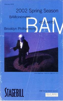 Program for Brooklyn Academy of Music - February 25-March 3, 2002