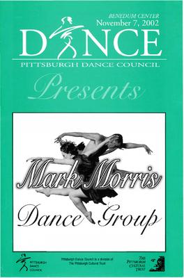 Program for Pittsburgh Dance Council - November 7, 2002