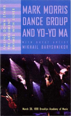 Program for "Mark Morris Dance Group and Yo-Yo-Ma," Brooklyn Academy of Music - March 30, 1999
