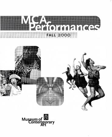 Program for Museum of Contemporary Art - October 12-15, 2000