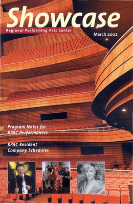Program for Kimmel Center for the Performing Arts - March 8-10, 2002