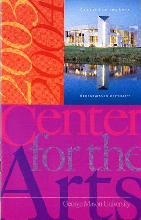 Program for Center for the Arts - October 10-11, 2003