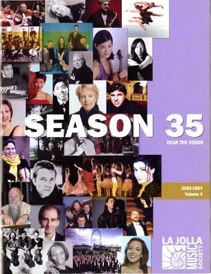 Program for La Jolla Music Society - April 23-24, 2004