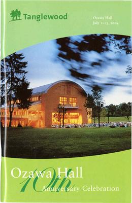 Program for Tanglewood Music Center - July 1-2, 2004