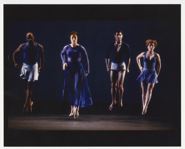 Joe Bowie, Tina Fehlandt, David Leventhal, and Lauren Grant in the premiere performance run of "Dixit Dominus," 1999