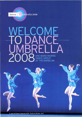 Brochure for Mark Morris Dance Group at Dance Umbrella - 2008