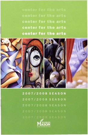 Program for "Dido and Aeneas," Center for the Arts, George Mason University - February 15-16, 2008