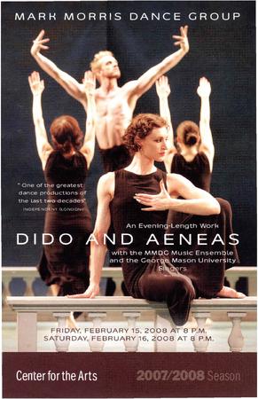 Flyer for "Dido and Aeneas," Center for the Arts, George Mason University - February 15-16, 2008