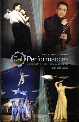 Program for "Mozart Dances," Cal Performances - September 20-23, 2007