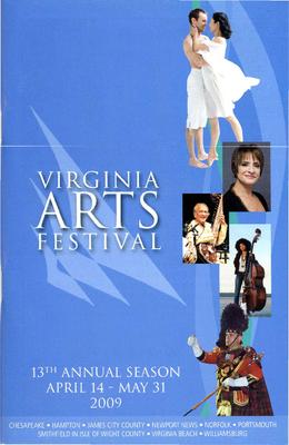 Program for "Romeo and Juliet, On Motifs of Shakespeare," Virginia Arts Festival - May 8-10, 2009 