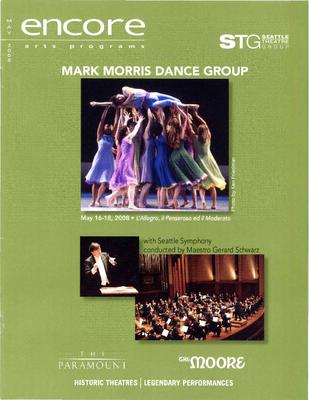 Program for "L'Allegro, il Penseroso ed il Moderato," Seattle Theatre Group (Seattle, WA) - May 16-18, 2008