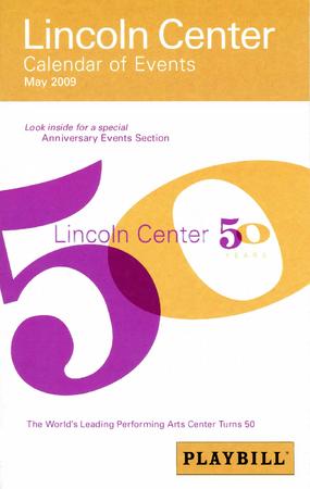 Calendar of Events for Lincoln Center - May 2009