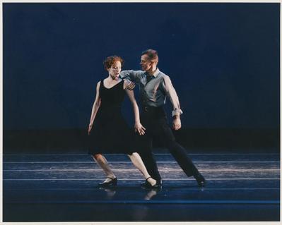 Emily Coates and Mikhail Baryshnikov in "The Argument," performed by White Oak Dance Project, 2000