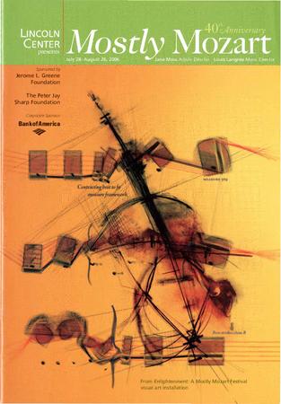 Brochure for Lincoln Center Mostly Mozart Festival - August 2006
